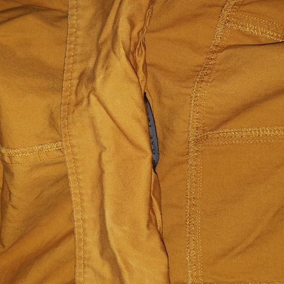 Love Tree sleeveless utility vest with hood in mustard - Picture 7 of 7